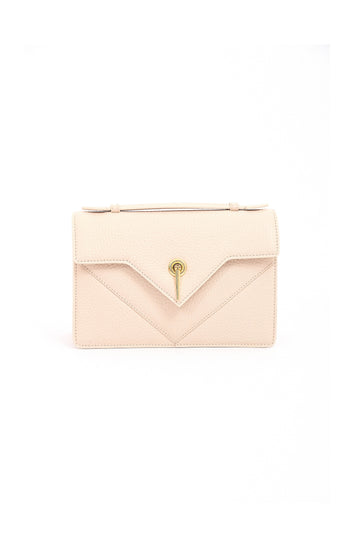 ARAS IDAAS, Delta Fold Lady handbag in Beige Sand, premium Italian vegetable-tanned leather.