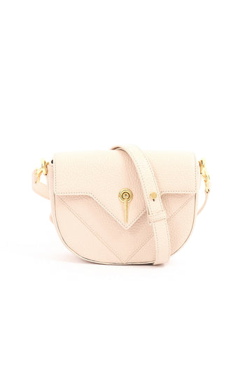 ARAS IDAAS, Delta compass handbag, Beige sand, premium Italian vegetable-tanned leather.